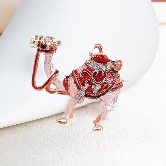 Брелок для ключей Yousheng Camel с блестящими стразами, инкрустированными яркими цветами, изысканное мастерство, брелок для сумки, подвеска