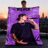 1 шт. Плед Bieber для улицы, мягкий, ультраплюшевый, теплый, универсальный, простой в уходе, для кемпинга и