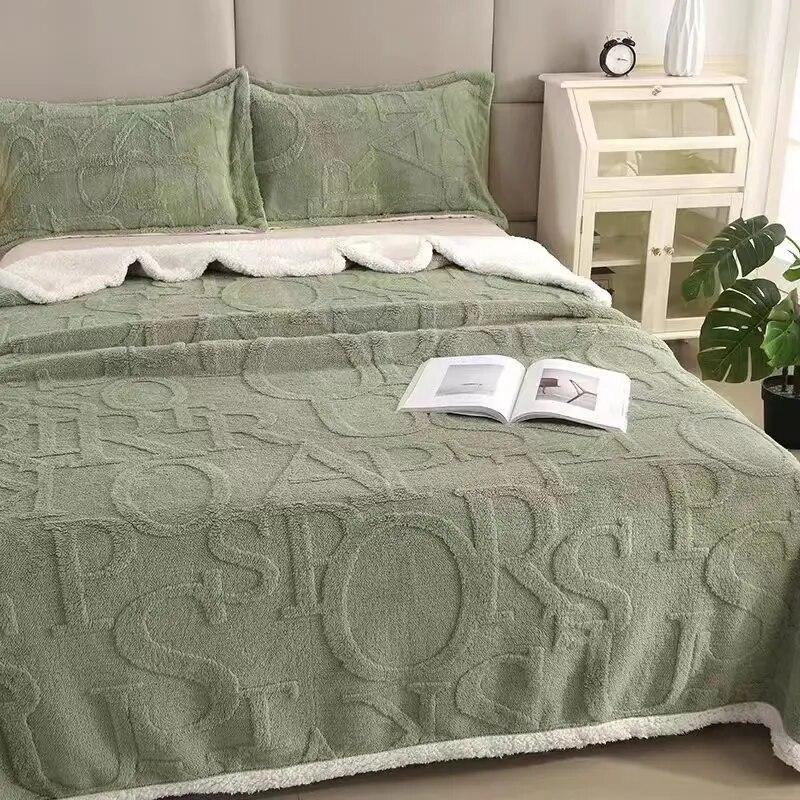 King Queen Size Flannel Fleece Throw Blankets for Beds Adult Kids Pets Super Soft Cozy Lightweight Thick Blanket for All Seasons