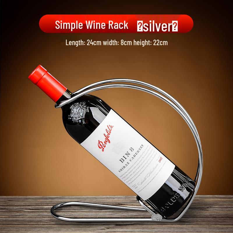 Luxury Red Wine Holder: Elegant Slanted Display Rack for Bottles