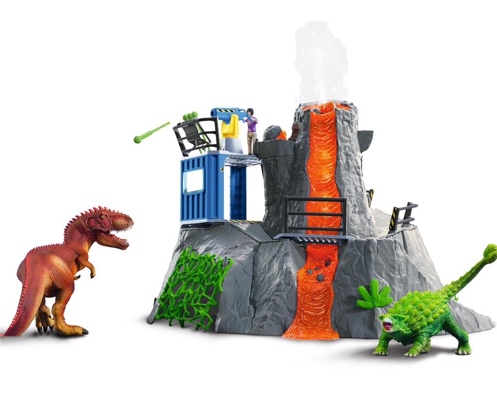 Schleich Dinosaur Volcanic Dino Adventure 42564N Explosion!