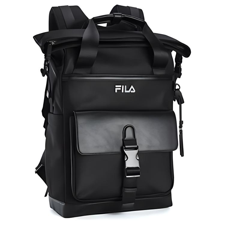 New FILA Fabric Laptop Bag Backpack Extra Small Men's Jet Black BK F13M431102FBK