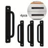 4pcs Wooden Door Window Handle Aluminum Alloy Balcony Glass Move Self-adhesive Surface Mounted Small Handle and Pull Knob Alloy Push