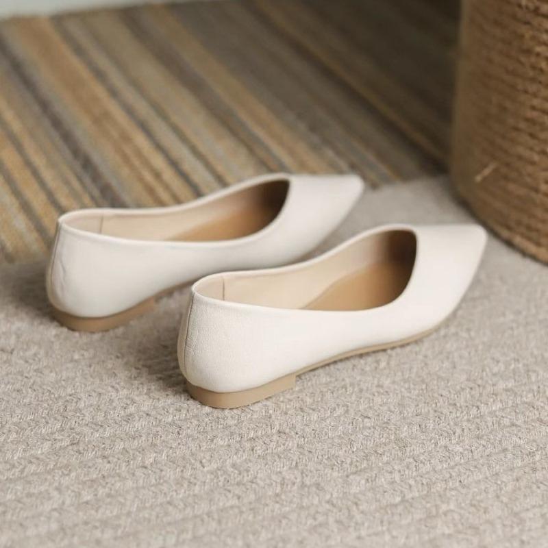 Модные женские туфли на плоской подошве Мокасины Офисная женская обувь Острый носок Балетки Социальные новинки Дешево Распродажа Non A