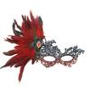 Rhinestone Feather Mask Seductive Style Halloween Festival Party Mask Fancy Masquerade Mask  Girl