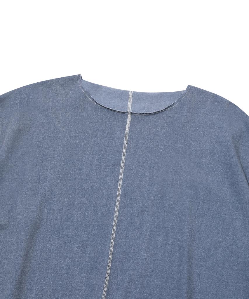 EPISODE UNTITLED Patch Needle Stitch T-Shirt_Blue