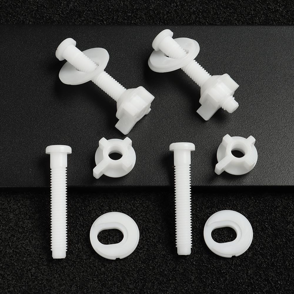 1Pair Hardware Universal Repair Tools Bathroom Nut Toilet Seat Hinges Bolts Fixing Screws
