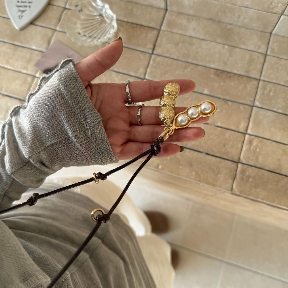 Elegant Long Chain Necklaces Exquisite Design Rope Jewelry Pea Pod Pendant Necklaces Date Night