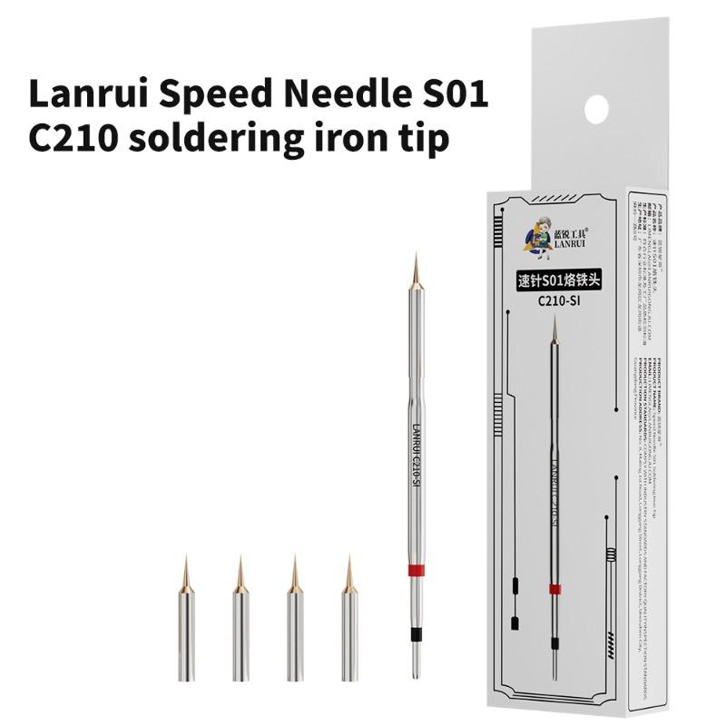 LANRUI C210-SI Replaceable Fly Wire Soldering Iron Tips for Mobile Phone Repair CPU Touch Screen Fly Wire Soldering Repai