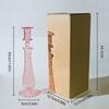 1PC Romantic Hydroponic Transparent Vase Glass Candle Holder Vintage Glass Candlestick Gift