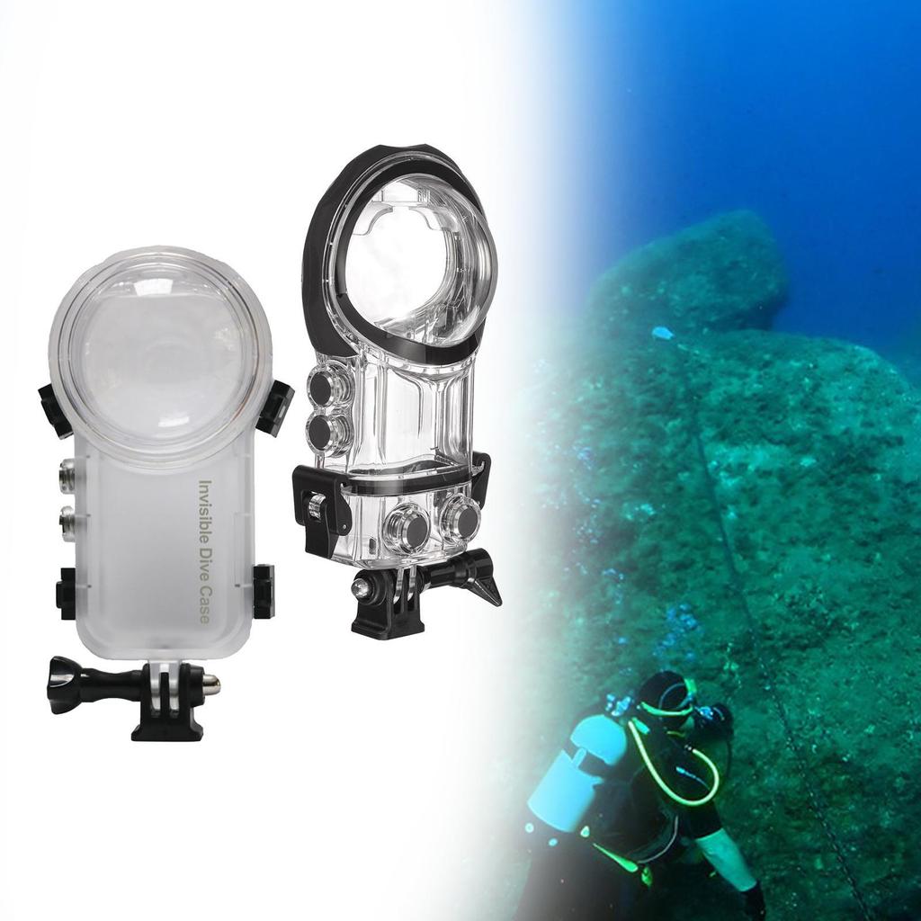 Чехол для дайвинга X3, профессиональный защитный бокс для видеокамеры с обзором на 360°, водонепроницаемый чехол