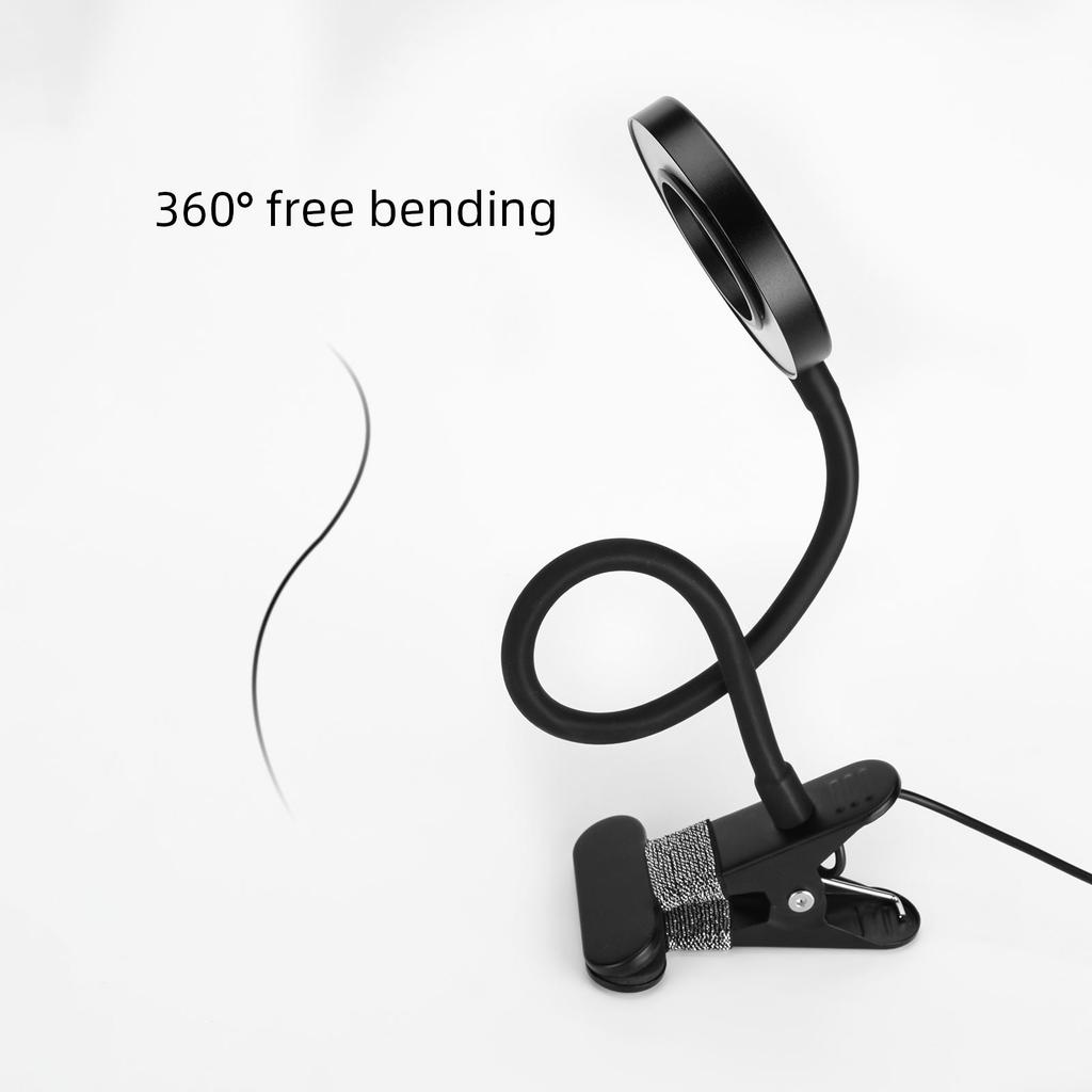 Clip-on Desk Lamp for Tattoo Nail Art Reading Beauty Makeup Table Lamp Reading Lamp Eye Protection