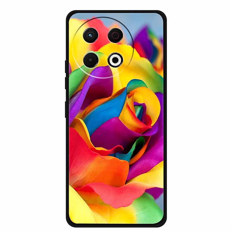 Чехол для телефона Tecno Spark 30 Pro 4G Задняя крышка 6.78" Черный Силиконовый Мягкий Чехол для Tecno Spark 30 Pro Чехол Spark30 Pro Сумка