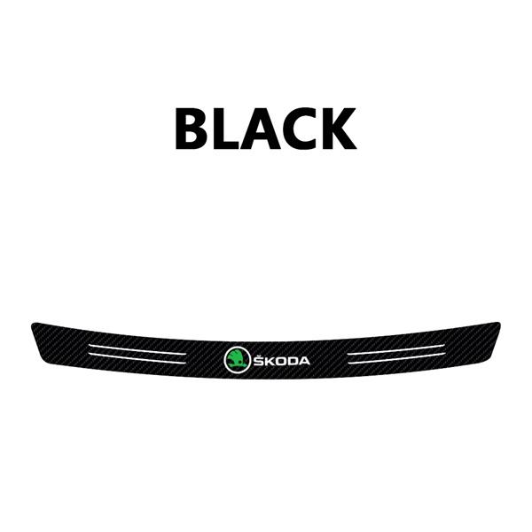 WUM1 Carbon Anti Scratch Threshold Bumper For Skoda S Octavia Fabia Scala VII Car Rear Trunk Protector Strip Sticker Car Accessories
