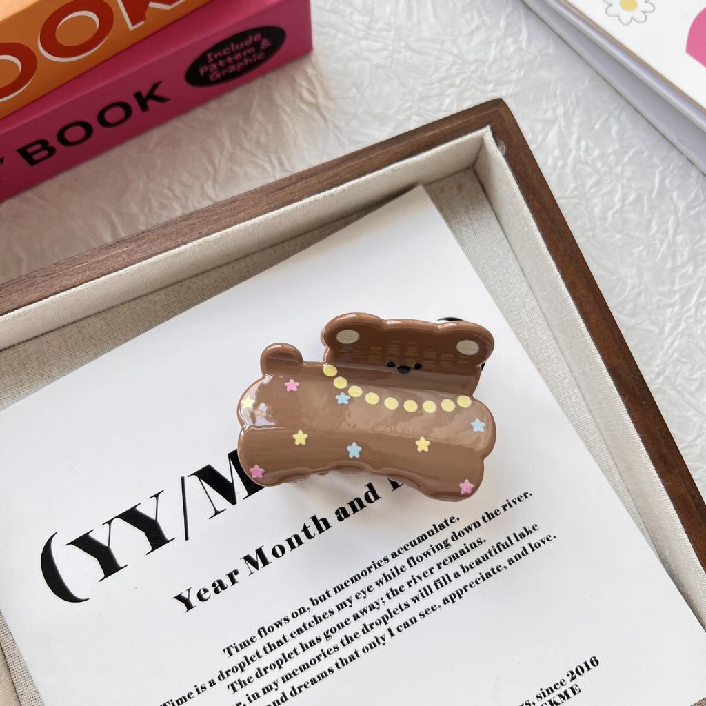 Корейский стиль Клетчатая заколка для собак Краб Щенок Пятнистая заколка для кошек Маленькая заколка для акулы Аксессуары для волос