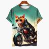 Unisex T-Shirts Cat Graphic T-Shirt 3D Animal Print Short Sleeve Tops Summer Tees Streetwear Oversized Loose Men's Clothing 6XL