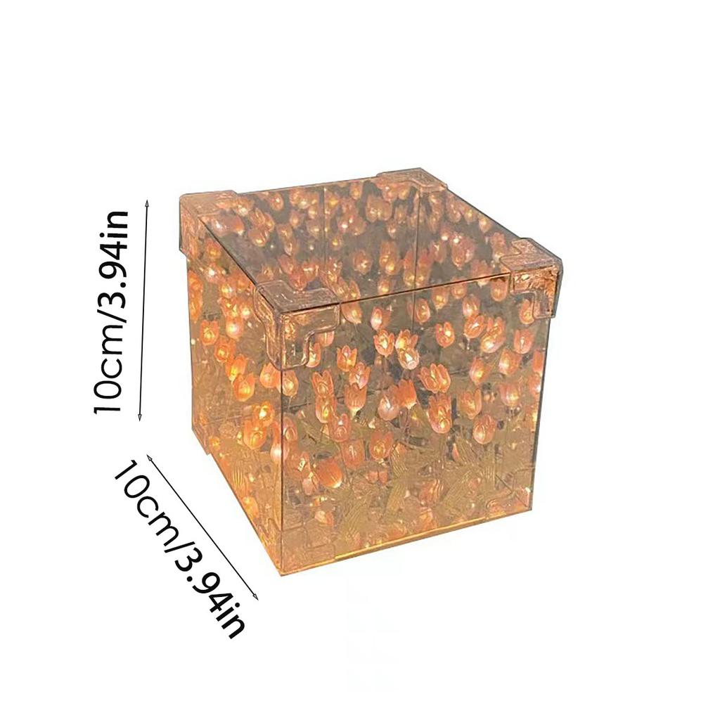 Творческий Diy цветок тюльпана морской куб трехмерный маленький ночник материал посылка для подруги пары подруг