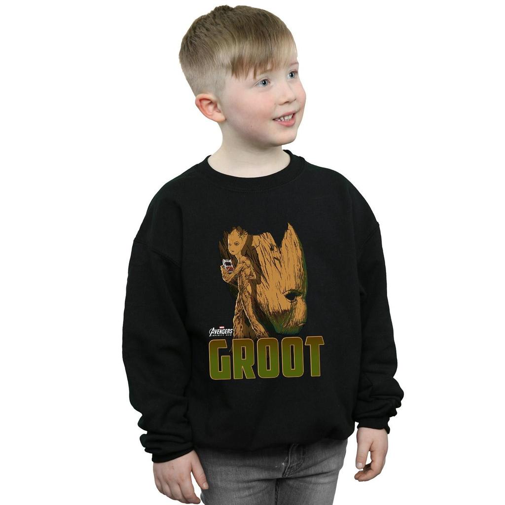 Marvel Толстовка с изображением персонажа Грута из «Мстителей: Война бесконечности» для мальчиков