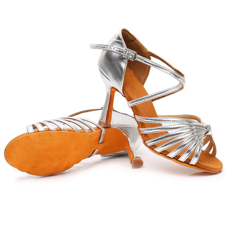 Women's Latin Dance Shoes Ballroom Dance Shoes PU Dance Shoes 9CM Heel