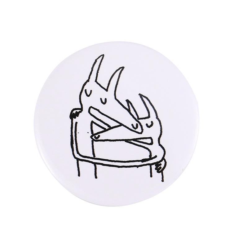 Круглые булавки для лацканов, милые эмалированные значки в стиле манга, металлические броши в стиле аниме для женщин, друзей, рюкзаки, художественный хиджаб, аватар, одежда