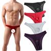 Sexy Underwear Men Passion T-back Perspective Gauze Hole Underpant Sexy Lingerie  Men Underwear Solid Sexy Lingerie