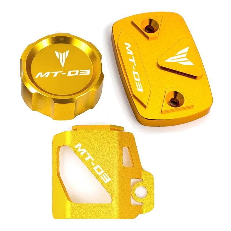 Для Yamaha MT03 2022 MT-03 2015- Мотоциклетные аксессуары Крышки бачков тормозной жидкости переднего и заднего тормоза Крышка масла Защита