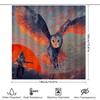 Owls Shower Curtain Nature Forest Birds Wildlife Tapestry Home Decor Bathroom Set Vintage Artistic Wall Hanging Room Divider