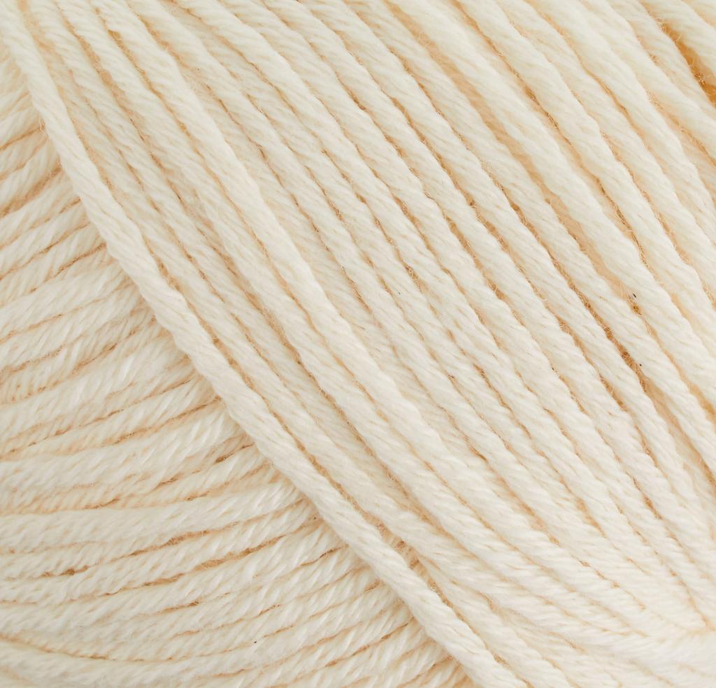 Hamanaka Pomme Pure Cotton Knit Worsted 21 25g Set of 5 3902 Yarn, Weight, Col. Cream, (approx. 70m), Balls,