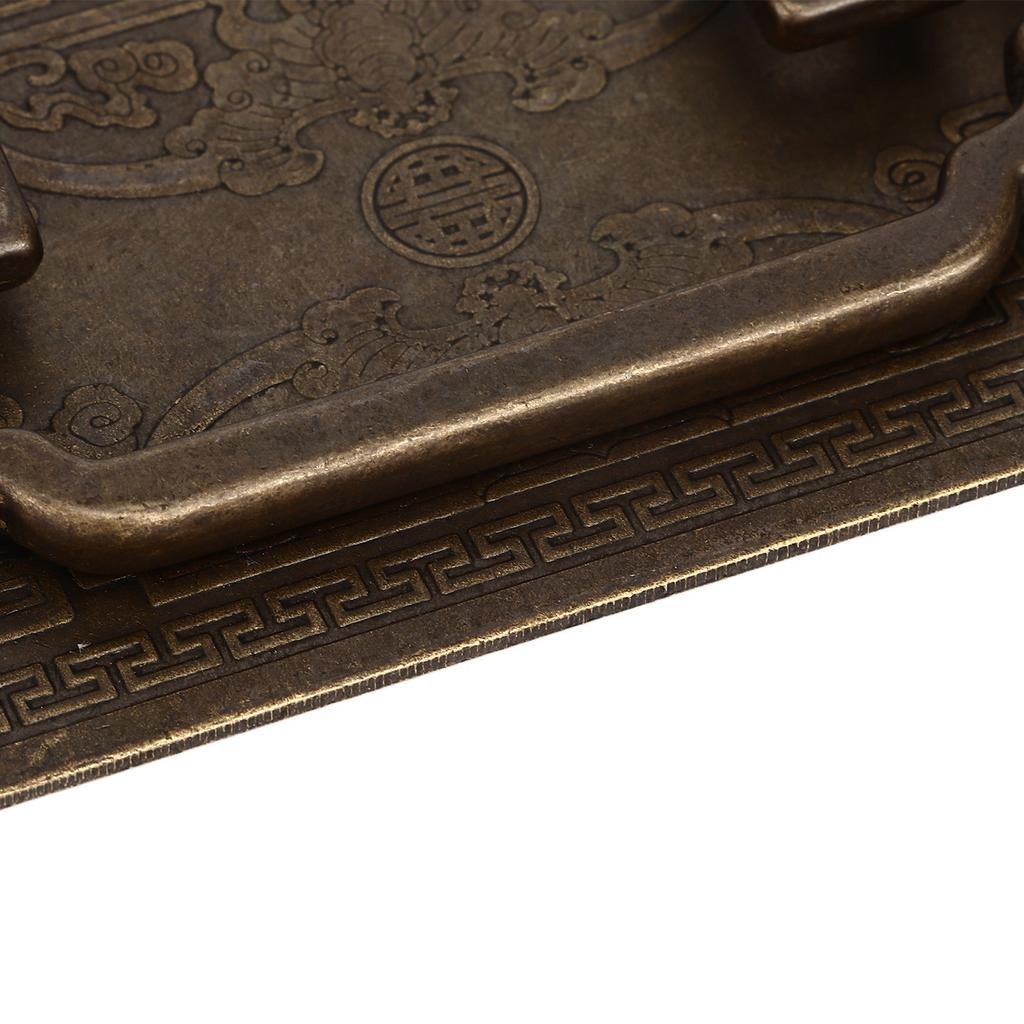 Античная ручка ящика Четырехугольная ручка-летучая мышь Античная китайская ретро Ручки ящика с 2 винтами для дверцы шкафа