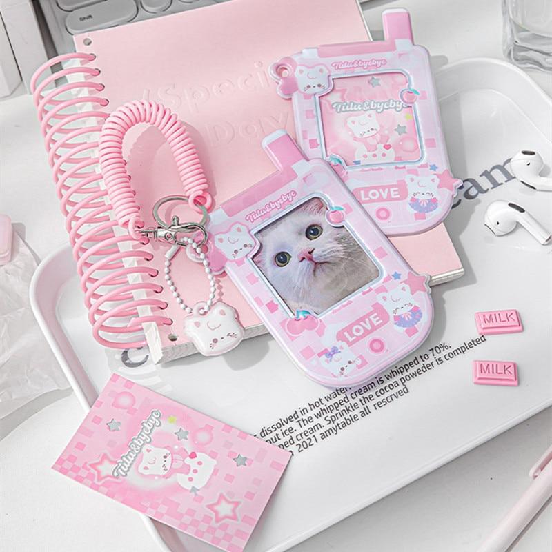 Lovely Kpop Idol Photocard Holder American Style Kawaii Animal Puppy Bunny Card Holder Sbuway Bus School Card Protective Sleeve