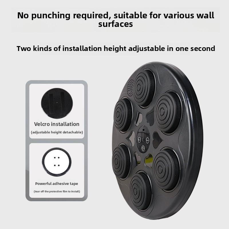 Домашний фитнес Умные тренировки Музыка Бокс Настенная мишень Тренажер Bluetooth Музыкальная боксерская машина