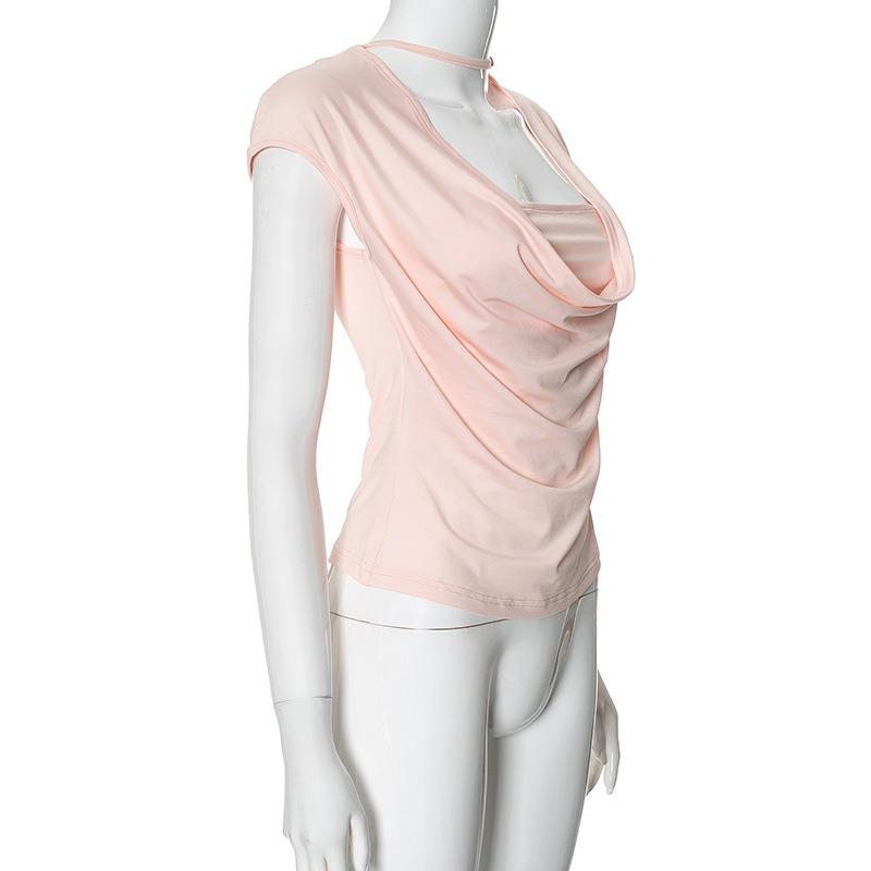 YYFS Женские модные повседневные летние весенние однотонные блузки и рубашки с квадратным воротником и короткими рукавами с принтом