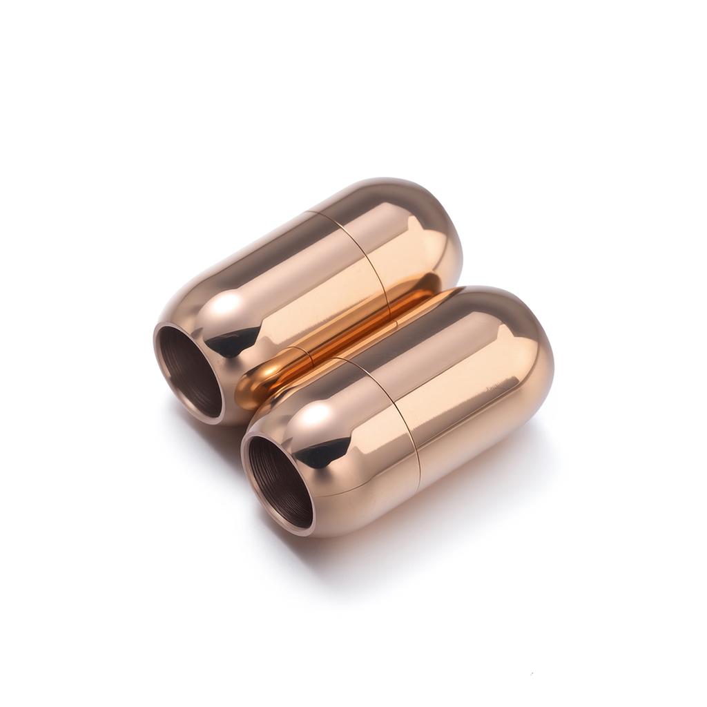1pc Stainless Steel 7-12mm Magnetic Clasps Leather Cord Bracelet Magnet Lace Buckle Necklace DIY Connectors Jewelry Making