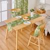 1 шт. LOZUJOJU свежая и натуральная зеленая растительная льняная ткань с принтом мягкая скатерть для обеденного стола кухонный декор домашний декор