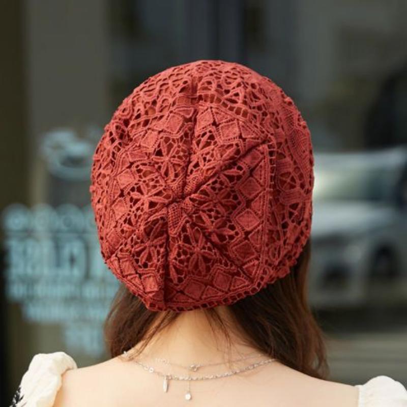 Женская тонкая полая хлопковая шапка, женская вязаная крючком шапка, тканая шерстяная шапка, повязка на голову, вязаная шапка