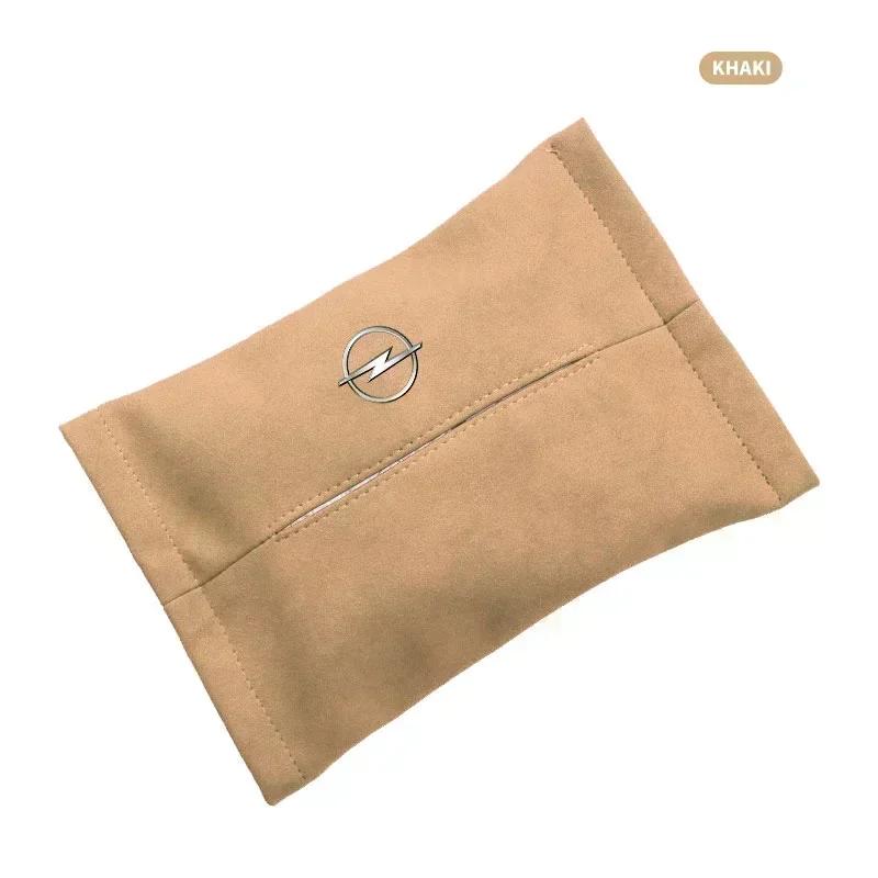 Car Tissue Storage Bag Auto Seat Armrest Paper Towel Box For Opel insignia Astra H G J Antara vectra Vivaro corsa c d zafira b HV8