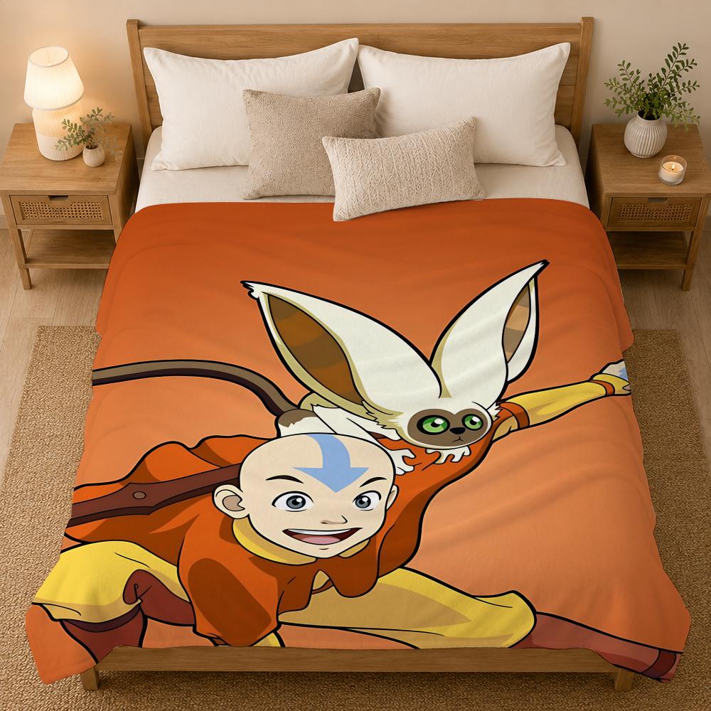 Avatar The Last Airbender Cartoon Throw 240g flannel blanket, suitable for sofas, beds, offices,  exquisite gift blankets