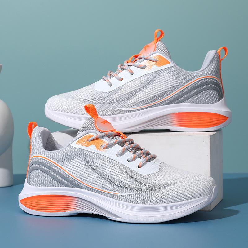 Youth sports shoes Student running shoes Light shock absorption Ultra light running shoes Raw shoes