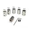 Жесткая муфта вала из стали 45#, Connector Sleeve для передачи от двигателя, внутренний диаметр 3-10 мм, DIY Механические аксессуары для двигателя