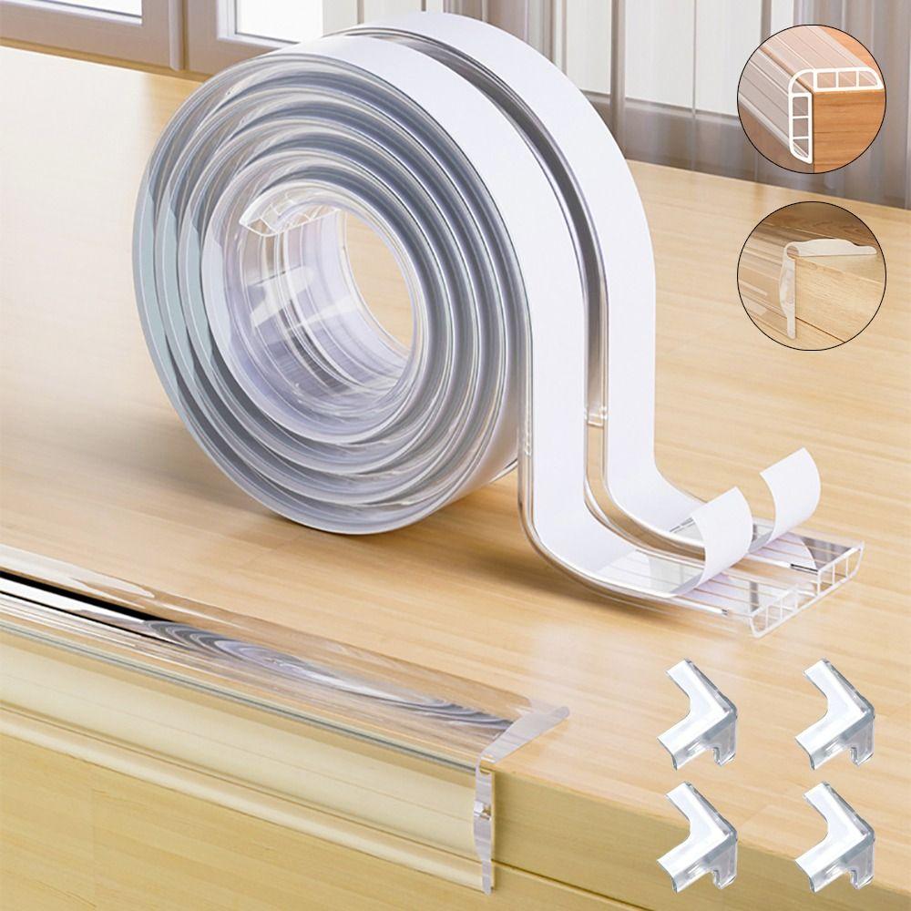 Защитная накладка на уголок мебели от столкновений из ПВХ, невидимая защитная полоса для края стола