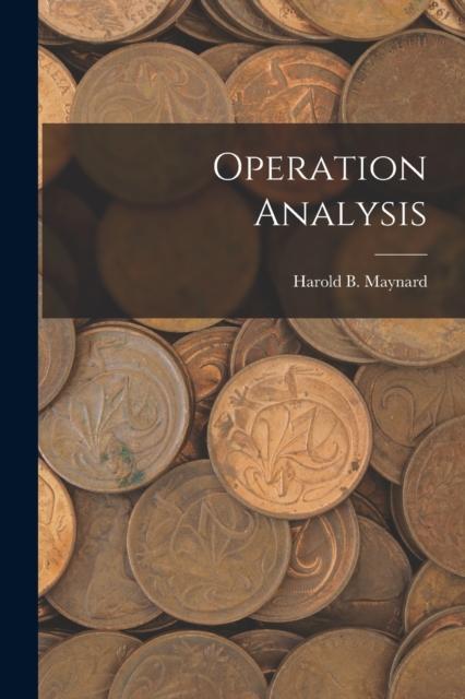 The Operation Analysis Book