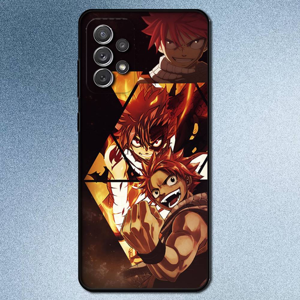 Чехол для телефона с изображением аниме Fairy Tail (Хвост Феи) для Samsung S25, S24, S21, S22, S23, S30, Ultra, S20, Plus, Fe, Lite, Note, 10, 9, 5G Черный