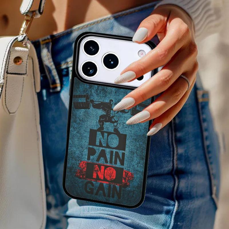 Bodybuilding Gym Fitness soft Phone Case For iPhone 17 Air 14 15 13 12 Max Cover For Apple 14 15 16 16e 11 Pro Max Plus Coque