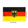 Germany National Emblem Flag Polyester German Deutschland Flying Banner with Metal Eyelets Coat of Arms Eagle Flag 90x150cm