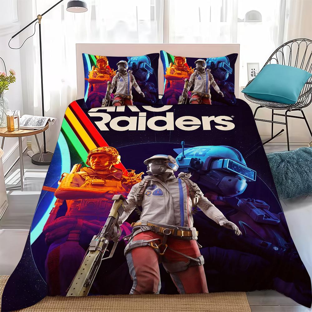 A-Arcs-Es R-Raiders-Es Игровой Комплект Пододеяльника Домашний Стиль Постельное Белье Мягкий Стираемый Хлопок Постель Комплект из 3 Предметов Подарок для Студенческого Общежития
