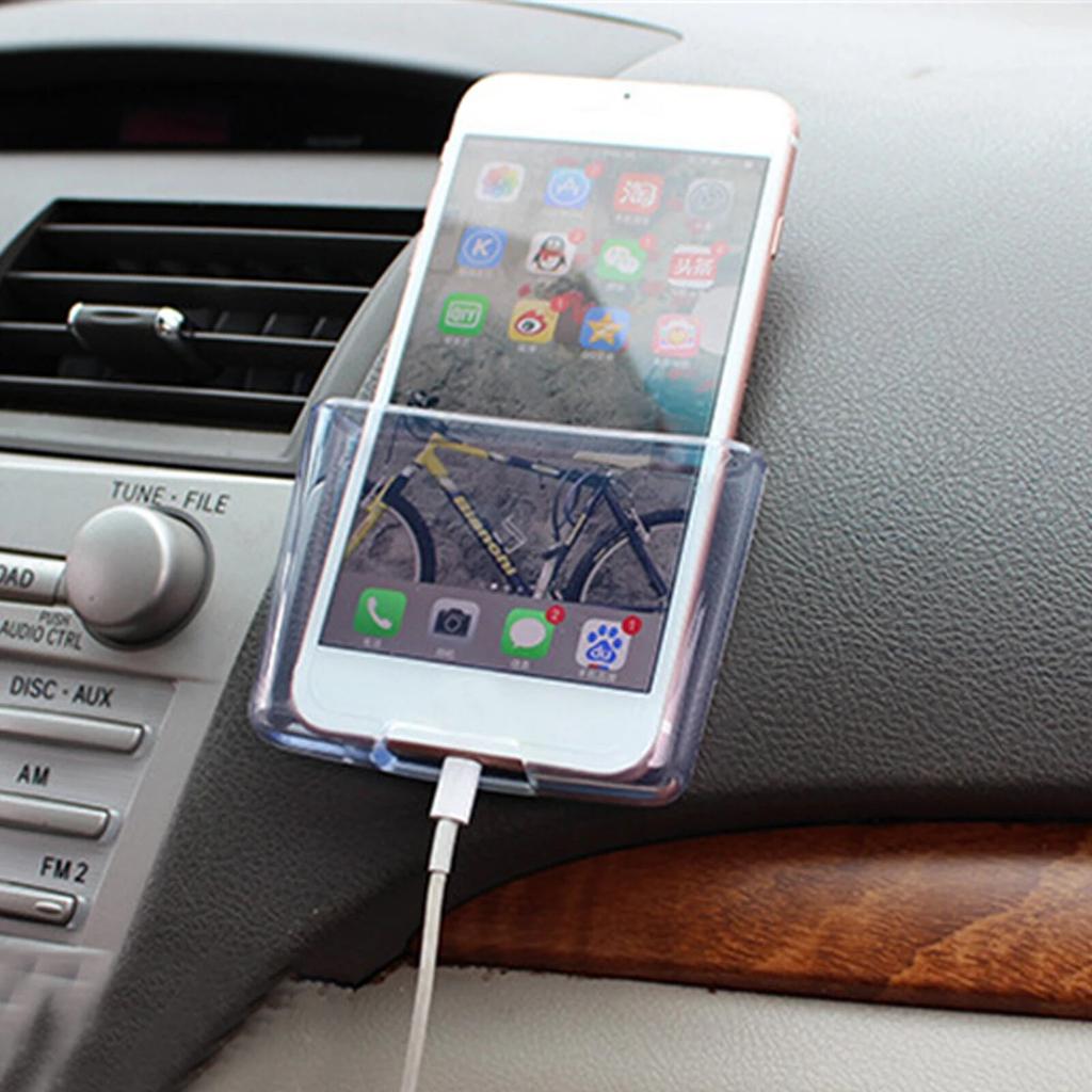 Автомобильный органайзер, ящик для хранения, подставка для телефона, вентиляционное отверстие, паста, телефонная карта, держатель из ПВХ, органайзер для хранения очков, карман для телефона, ловушка