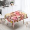Скатерть с цветком розы, украшение для ресторанного стола, свадьба, против пятен, прямоугольная домашняя