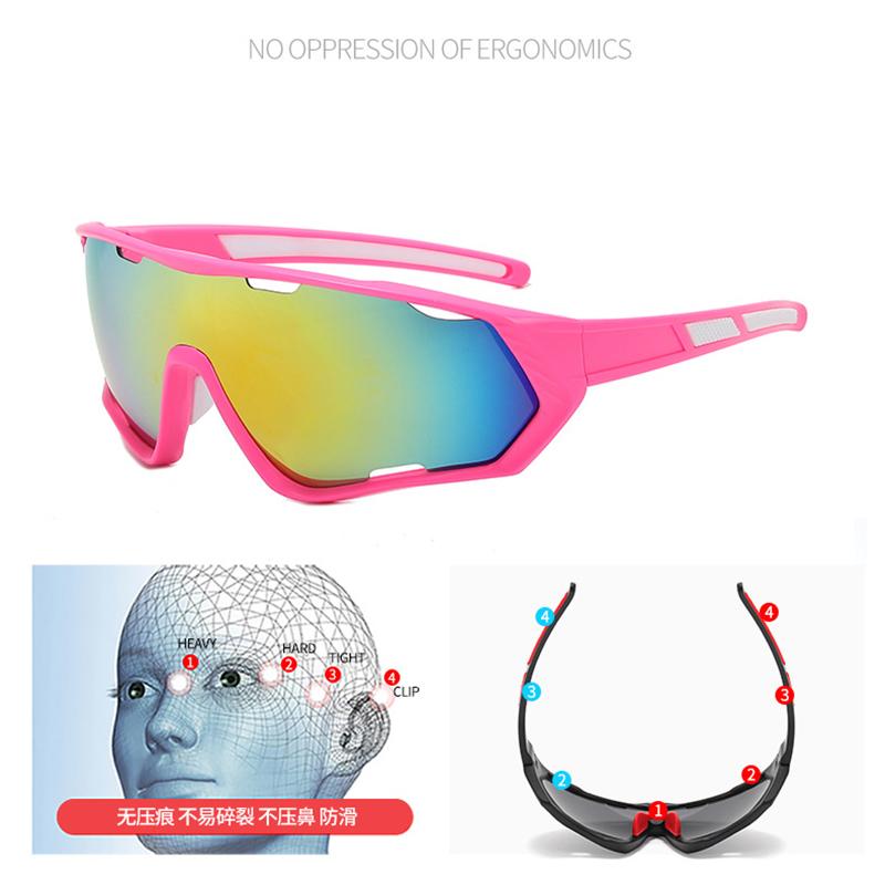 Новые красочные очки для езды на велосипеде, женские солнцезащитные очки, спортивные солнцезащитные очки для спорта на открытом воздухе, мужские