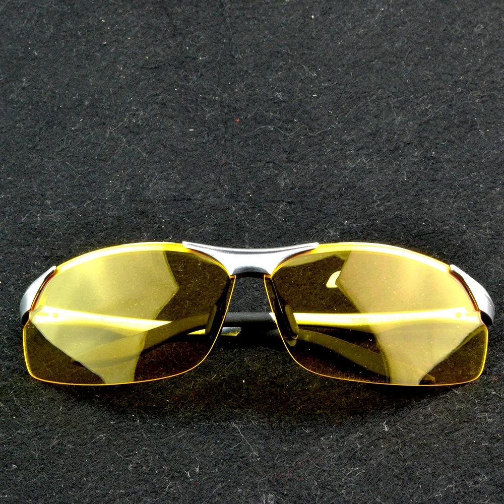 Очки для ночного вождения Мужские Желтые Ночное видение Антибликовые линзы Нескользящая носовая подушечка Профессиональный уровень Защитные очки