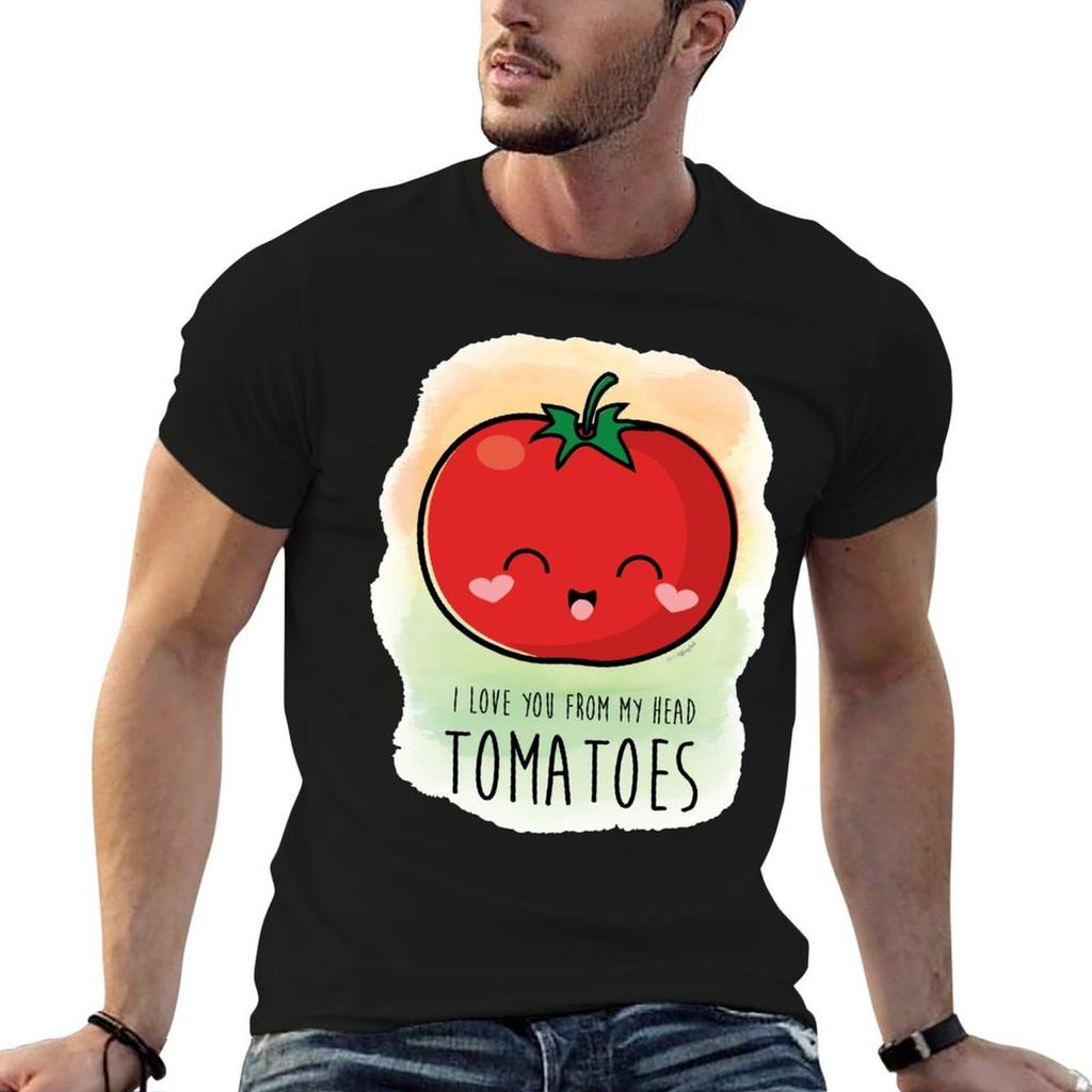 I Love You From My Head Tomatoes Tshirt Casual Graphic Print Tee